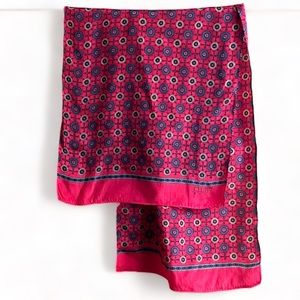 Echo Club 7 Silky Rectangular Printed Neck Scarf 52” x 11”